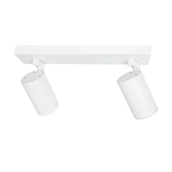 kelvo® SPOTA KLV-101-0137 Μοντέρνο Κινούμενο Φωτιστικό Σποτ Οροφής με Ντουί 2 x GU10 90° AC 220-240V IP20 - Λευκό Ματ - Μ30 x Π6 x Υ14.5cm - Image 7