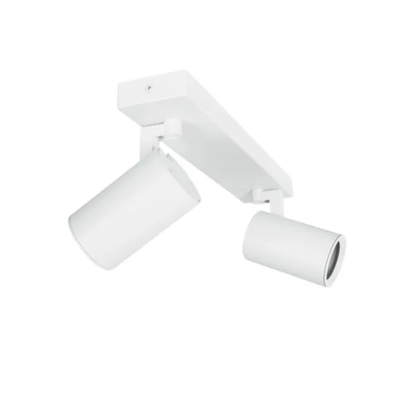 kelvo® SPOTA KLV-101-0137 Μοντέρνο Κινούμενο Φωτιστικό Σποτ Οροφής με Ντουί 2 x GU10 90° AC 220-240V IP20 - Λευκό Ματ - Μ30 x Π6 x Υ14.5cm - Image 8