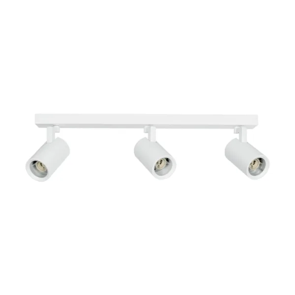 kelvo® SPOTA KLV-101-0139 Μοντέρνο Κινούμενο Φωτιστικό Σποτ Οροφής με Ντουί 3 x GU10 90° AC 220-240V IP20 - Λευκό Ματ - Μ48 x Π6.2 x Υ14cm - Image 3