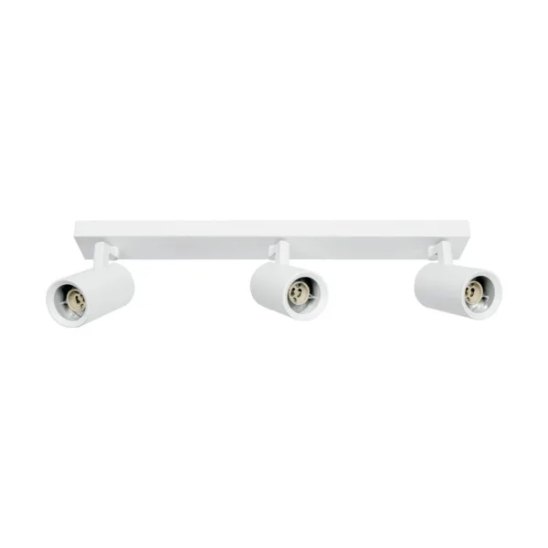 kelvo® SPOTA KLV-101-0139 Μοντέρνο Κινούμενο Φωτιστικό Σποτ Οροφής με Ντουί 3 x GU10 90° AC 220-240V IP20 - Λευκό Ματ - Μ48 x Π6.2 x Υ14cm - Image 4
