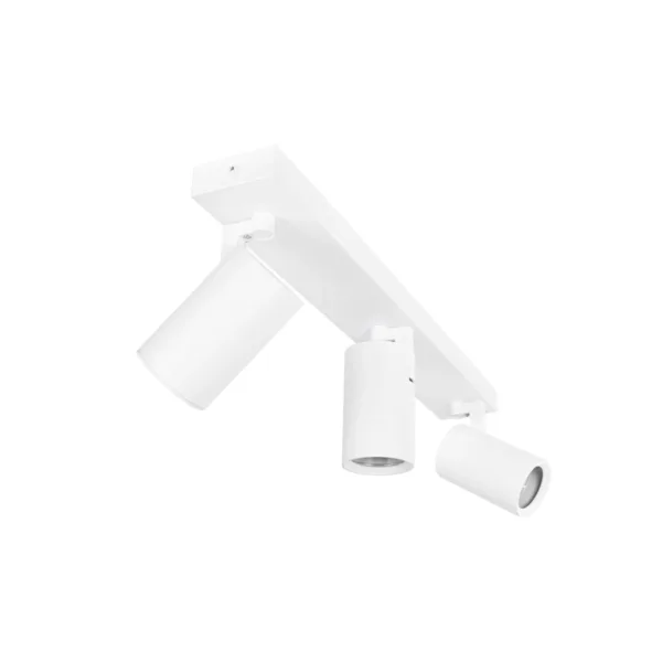 kelvo® SPOTA KLV-101-0139 Μοντέρνο Κινούμενο Φωτιστικό Σποτ Οροφής με Ντουί 3 x GU10 90° AC 220-240V IP20 - Λευκό Ματ - Μ48 x Π6.2 x Υ14cm - Image 8
