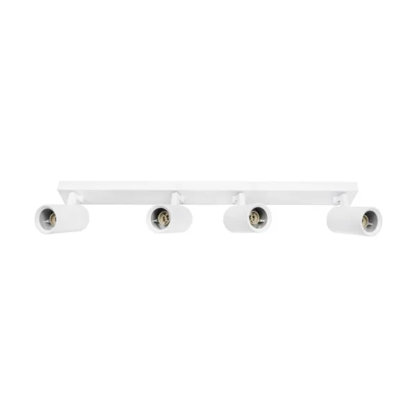 kelvo® SPOTA KLV-101-0141 Μοντέρνο Κινούμενο Φωτιστικό Σποτ Οροφής με Ντουί 4 x GU10 90° AC 220-240V IP20 - Λευκό Ματ - Μ64 x Π6 x Υ14cm - Image 4
