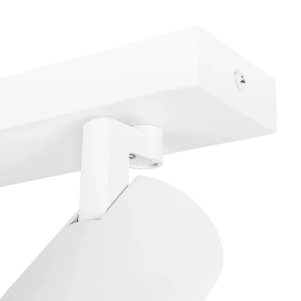 kelvo® SPOTA KLV-101-0143 Μοντέρνο Κινούμενο Φωτιστικό Σποτ Οροφής με Ντουί 5 x GU10 90° AC 220-240V IP20 - Λευκό Ματ - Μ79.5 x Π6.3 x Υ14cm - Image 9