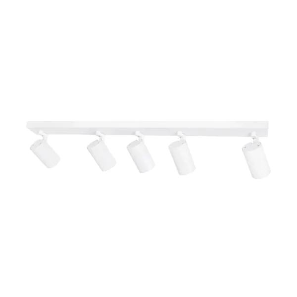 kelvo® SPOTA KLV-101-0143 Μοντέρνο Κινούμενο Φωτιστικό Σποτ Οροφής με Ντουί 5 x GU10 90° AC 220-240V IP20 - Λευκό Ματ - Μ79.5 x Π6.3 x Υ14cm - Image 7
