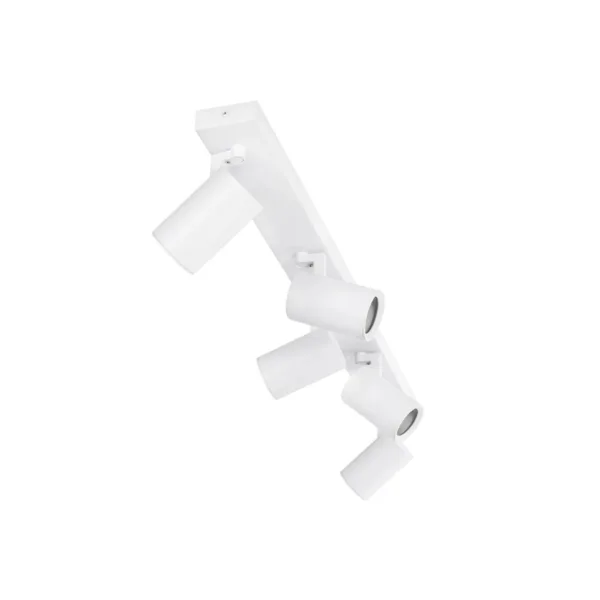 kelvo® SPOTA KLV-101-0143 Μοντέρνο Κινούμενο Φωτιστικό Σποτ Οροφής με Ντουί 5 x GU10 90° AC 220-240V IP20 - Λευκό Ματ - Μ79.5 x Π6.3 x Υ14cm - Image 8
