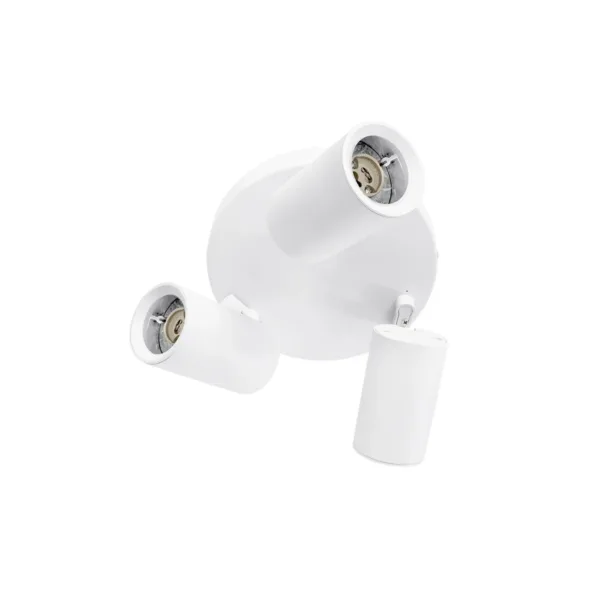 kelvo® SPOTA KLV-101-0145 Μοντέρνο Κινούμενο Φωτιστικό Σποτ Οροφής με Ντουί 3 x GU10 90° AC 220-240V IP20 - Λευκό Ματ - Μ19 x Π19 x Υ14cm - Image 4