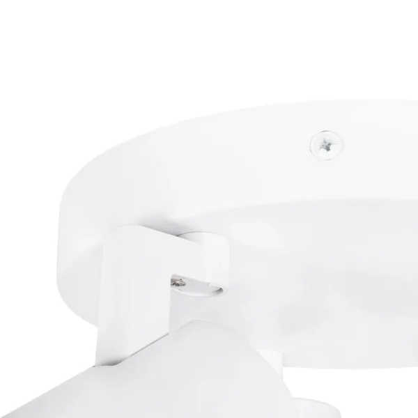 kelvo® SPOTA KLV-101-0145 Μοντέρνο Κινούμενο Φωτιστικό Σποτ Οροφής με Ντουί 3 x GU10 90° AC 220-240V IP20 - Λευκό Ματ - Μ19 x Π19 x Υ14cm - Image 8