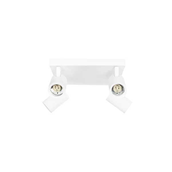 kelvo® SPOTA KLV-101-0147 Μοντέρνο Κινούμενο Φωτιστικό Σποτ Οροφής με Ντουί 4 x GU10 90° AC 220-240V IP20 - Λευκό Ματ - Μ26 x Π26 x Υ14cm - Image 3
