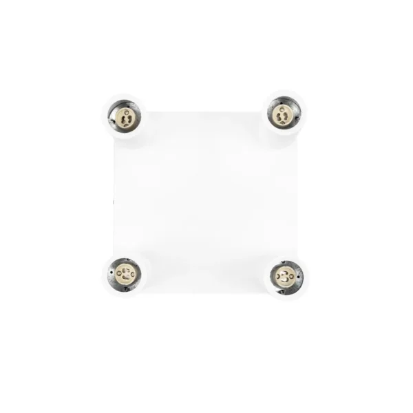 kelvo® SPOTA KLV-101-0147 Μοντέρνο Κινούμενο Φωτιστικό Σποτ Οροφής με Ντουί 4 x GU10 90° AC 220-240V IP20 - Λευκό Ματ - Μ26 x Π26 x Υ14cm - Image 5