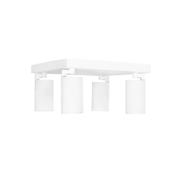 kelvo® SPOTA KLV-101-0147 Μοντέρνο Κινούμενο Φωτιστικό Σποτ Οροφής με Ντουί 4 x GU10 90° AC 220-240V IP20 - Λευκό Ματ - Μ26 x Π26 x Υ14cm - Image 6