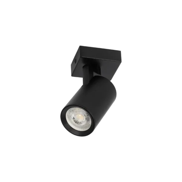 kelvo® SPOTA KLV-101-0134 Μοντέρνο Κινούμενο Φωτιστικό Σποτ Οροφής με Ντουί 1 x GU10 90° AC 220-240V IP20 - Μαύρο Ματ - Μ7 x Π6 x Υ14cm - Image 2