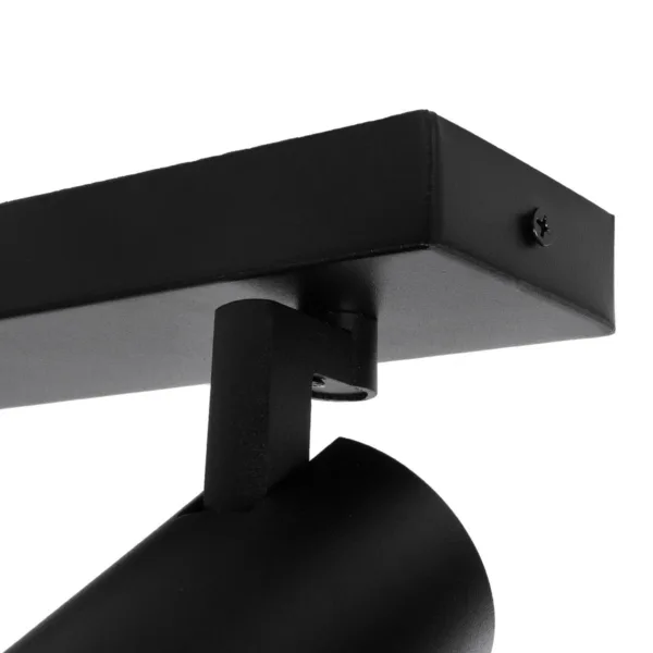 kelvo® SPOTA KLV-101-0136 Μοντέρνο Κινούμενο Φωτιστικό Σποτ Οροφής με Ντουί 2 x GU10 90° AC 220-240V IP20 - Μαύρο Ματ - Μ30 x Π6 x Υ14.5cm - Image 9