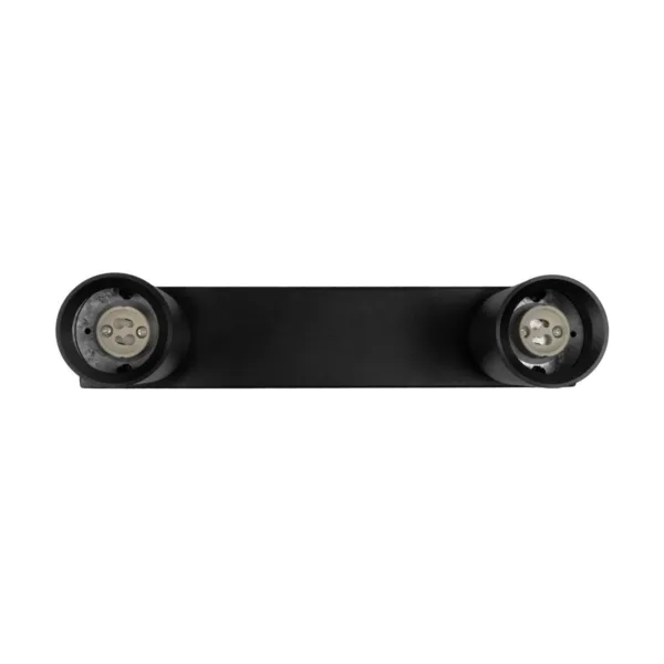 kelvo® SPOTA KLV-101-0136 Μοντέρνο Κινούμενο Φωτιστικό Σποτ Οροφής με Ντουί 2 x GU10 90° AC 220-240V IP20 - Μαύρο Ματ - Μ30 x Π6 x Υ14.5cm - Image 5
