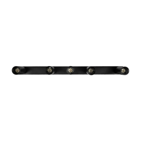 kelvo® SPOTA KLV-101-0142 Μοντέρνο Κινούμενο Φωτιστικό Σποτ Οροφής με Ντουί 5 x GU10 90° AC 220-240V IP20 - Μαύρο Ματ - Μ79.5 x Π6.3 x Υ14cm - Image 5