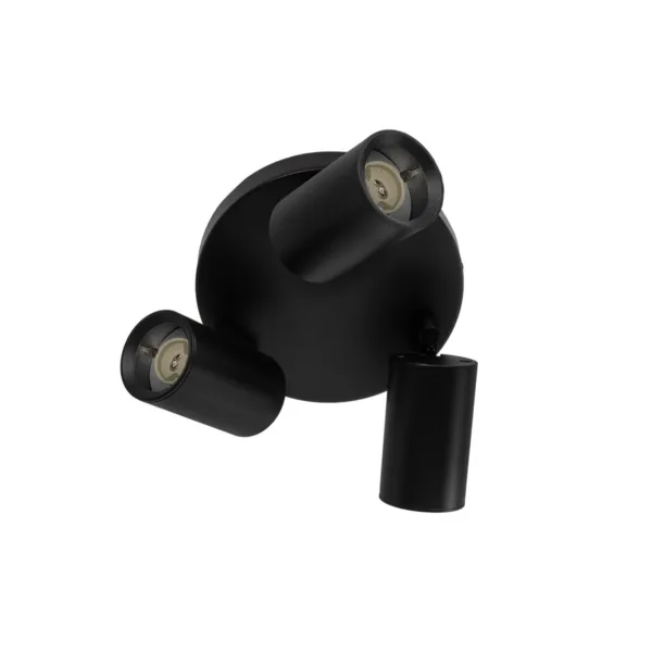 kelvo® SPOTA KLV-101-0144 Μοντέρνο Κινούμενο Φωτιστικό Σποτ Οροφής με Ντουί 3 x GU10 90° AC 220-240V IP20 - Μαύρο Ματ - Μ19 x Π19 x Υ14cm - Image 4