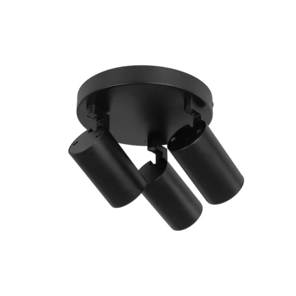 kelvo® SPOTA KLV-101-0144 Μοντέρνο Κινούμενο Φωτιστικό Σποτ Οροφής με Ντουί 3 x GU10 90° AC 220-240V IP20 - Μαύρο Ματ - Μ19 x Π19 x Υ14cm - Image 7
