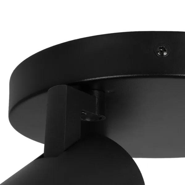 kelvo® SPOTA KLV-101-0144 Μοντέρνο Κινούμενο Φωτιστικό Σποτ Οροφής με Ντουί 3 x GU10 90° AC 220-240V IP20 - Μαύρο Ματ - Μ19 x Π19 x Υ14cm - Image 8