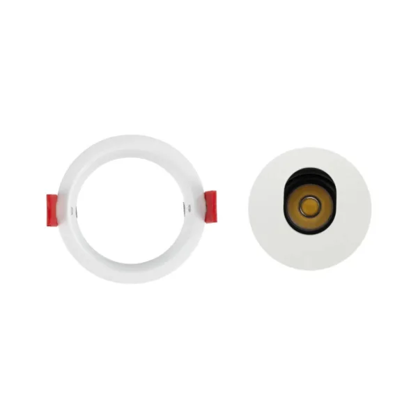 kelvo® ASYMMETRICAL KLV-101-0131 Χωνευτό Downlight Σποτ LED 7W 875lm 15°x30° AC 220-240V IP20 Φυσικό Λευκό 4500K - Bridgelux COB Chip & TÜV SÜD Driver - Λευκό Ματ - Μ8.3 x Π8.3 x Υ8.16cm / Q7.25cm - 5 Χρόνια Εγγύηση - Image 7