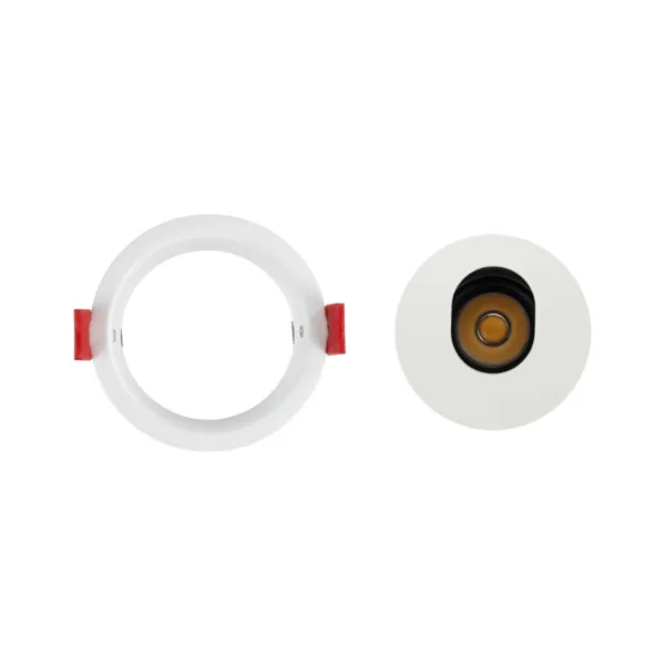 kelvo® ASYMMETRICAL KLV-101-0130 Χωνευτό Downlight Σποτ LED 7W 840lm 15°x30° AC 220-240V IP20 Θερμό Λευκό 2700K - Bridgelux COB Chip & TÜV SÜD Driver - Λευκό Ματ - Μ8.3 x Π8.3 x Υ8.16cm / Q7.25cm - 5 Χρόνια Εγγύηση - Image 7
