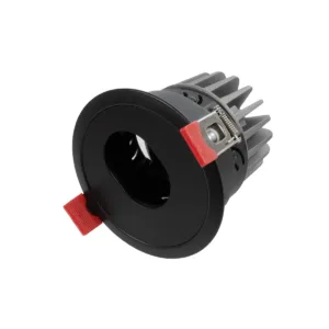 kelvo® ASYMMETRICAL KLV-101-0130 Χωνευτό Downlight Σποτ LED 7W 840lm 15°x30° AC 220-240V IP20 Θερμό Λευκό 2700K - Bridgelux COB Chip & TÜV SÜD Driver - Μαύρο Ματ - Μ8.3 x Π8.3 x Υ8.16cm / Q7.3cm - 5 Χρόνια Εγγύηση