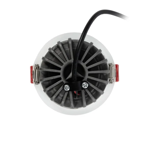 kelvo® PINADO KLV-101-0126 Χωνευτό Downlight Σποτ LED 7W 840lm 15° AC 220-240V IP20 Θερμό Λευκό 2700K - Bridgelux COB Chip & TÜV SÜD Driver - Λευκό Ματ - Μ8.3 x Π8.3 x Υ8.16cm / Q7.25cm - 5 Χρόνια Εγγύηση - Image 4