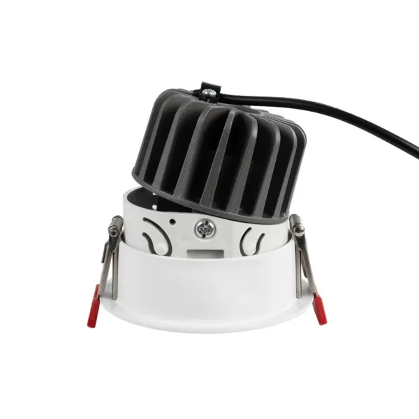 kelvo® PINADO KLV-101-0126 Χωνευτό Downlight Σποτ LED 7W 840lm 15° AC 220-240V IP20 Θερμό Λευκό 2700K - Bridgelux COB Chip & TÜV SÜD Driver - Λευκό Ματ - Μ8.3 x Π8.3 x Υ8.16cm / Q7.25cm - 5 Χρόνια Εγγύηση - Image 6