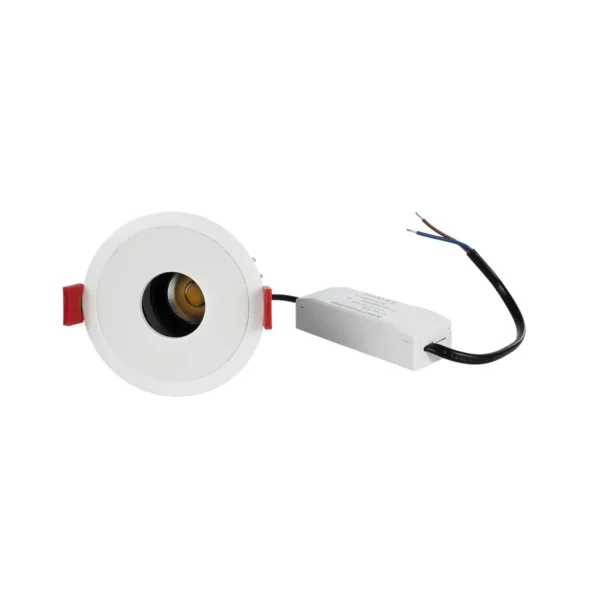 kelvo® PINADO KLV-101-0126 Χωνευτό Downlight Σποτ LED 7W 840lm 15° AC 220-240V IP20 Θερμό Λευκό 2700K - Bridgelux COB Chip & TÜV SÜD Driver - Λευκό Ματ - Μ8.3 x Π8.3 x Υ8.16cm / Q7.25cm - 5 Χρόνια Εγγύηση - Image 9