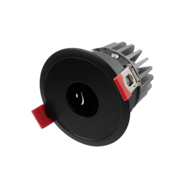 kelvo® PINADO KLV-101-0128 Χωνευτό Downlight Σποτ LED 7W 840lm 15° AC 220-240V IP20 Θερμό Λευκό 2700K - Bridgelux COB Chip & TÜV SÜD Driver - Μαύρο Ματ - Μ8.3 x Π8.3 x Υ8.16cm / Q7.25cm - 5 Χρόνια Εγγύηση - Image 2