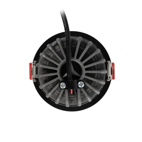 kelvo® PINADO KLV-101-0128 Χωνευτό Downlight Σποτ LED 7W 840lm 15° AC 220-240V IP20 Θερμό Λευκό 2700K - Bridgelux COB Chip & TÜV SÜD Driver - Μαύρο Ματ - Μ8.3 x Π8.3 x Υ8.16cm / Q7.25cm - 5 Χρόνια Εγγύηση - Image 4