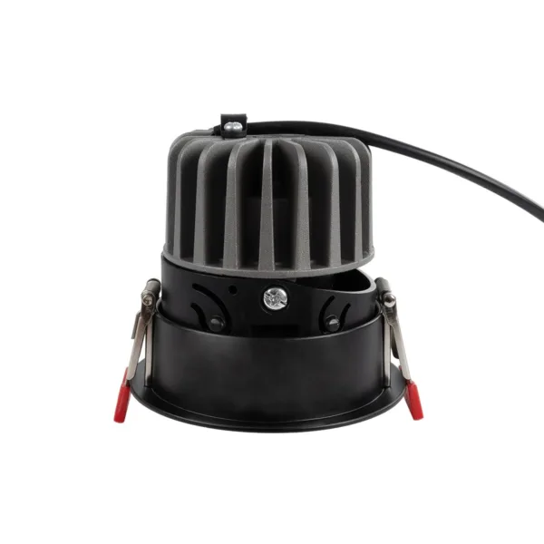 kelvo® PINADO KLV-101-0128 Χωνευτό Downlight Σποτ LED 7W 840lm 15° AC 220-240V IP20 Θερμό Λευκό 2700K - Bridgelux COB Chip & TÜV SÜD Driver - Μαύρο Ματ - Μ8.3 x Π8.3 x Υ8.16cm / Q7.25cm - 5 Χρόνια Εγγύηση - Image 5