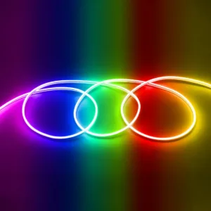 GloboStar® 70569 OVALE 120° Degree Neon Flex Epistar LED SMD 5050 1m 18W/m 60LED/m 1818lm/m 120° DC 24V Αδιάβροχη IP68 Digital Magic Addressable IC WS2811 RGB Dimmable