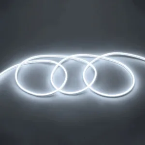 GloboStar® 70570 OVALE 120° Degree Neon Flex Epistar LED SMD 2835 1m 12W/m 120LED/m 1320lm/m 120° DC 230V Αδιάβροχη IP68 Ψυχρό Λευκό 6000K Dimmable