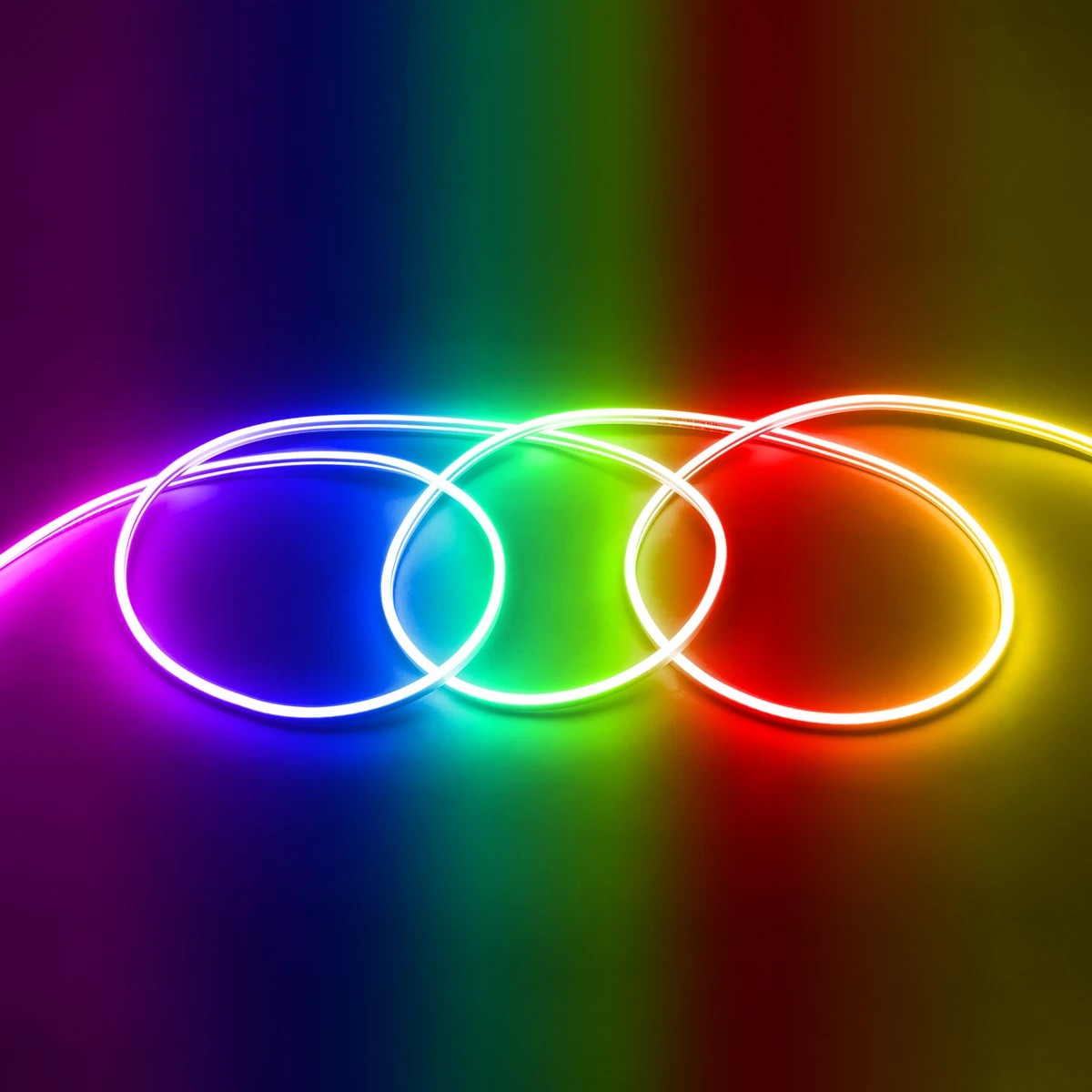 GloboStar® 70578 OVALE 120° Degree Neon Flex Epistar LED SMD 5050 1m 18W/m 60LED/m 1818lm/m 120° DC 230V Αδιάβροχη IP68 RGB Dimmable