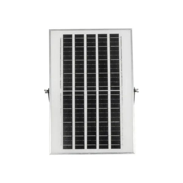 GLOBOSTAR® LUMOVOX 73067 Προβολέας LED 100W 5000lm 120° DC 5V με Φωτοβολταϊκό Panel 5V 8W & Επαναφορτιζόμενη Μπαταρία Li-ion 3.2V 5000mAh Αδιάβροχο IP65 Ψυχρό Λευκό 6000K - 120 x SMD2835 Sanan Chip - Γκρι Ανθρακί - Μ24.5 x Π0 x Υ15.8cm - 2 Χρόνια Εγγύηση - Image 8