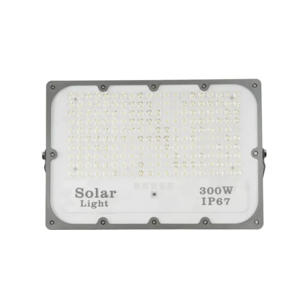 GLOBOSTAR® LUMOVOX 73069 Προβολέας LED 300W 15000lm 120° DC 5V με Φωτοβολταϊκό Panel 5V 20W & Επαναφορτιζόμενη Μπαταρία Li-ion 3.2V 15000mAh Αδιάβροχο IP67 Ψυχρό Λευκό 6000K - 360 x SMD2835 Sanan Chip - Γκρι Ανθρακί - Μ37 x Π7.5 x Υ27cm - 2 Χρόνια Εγγύηση - Image 4