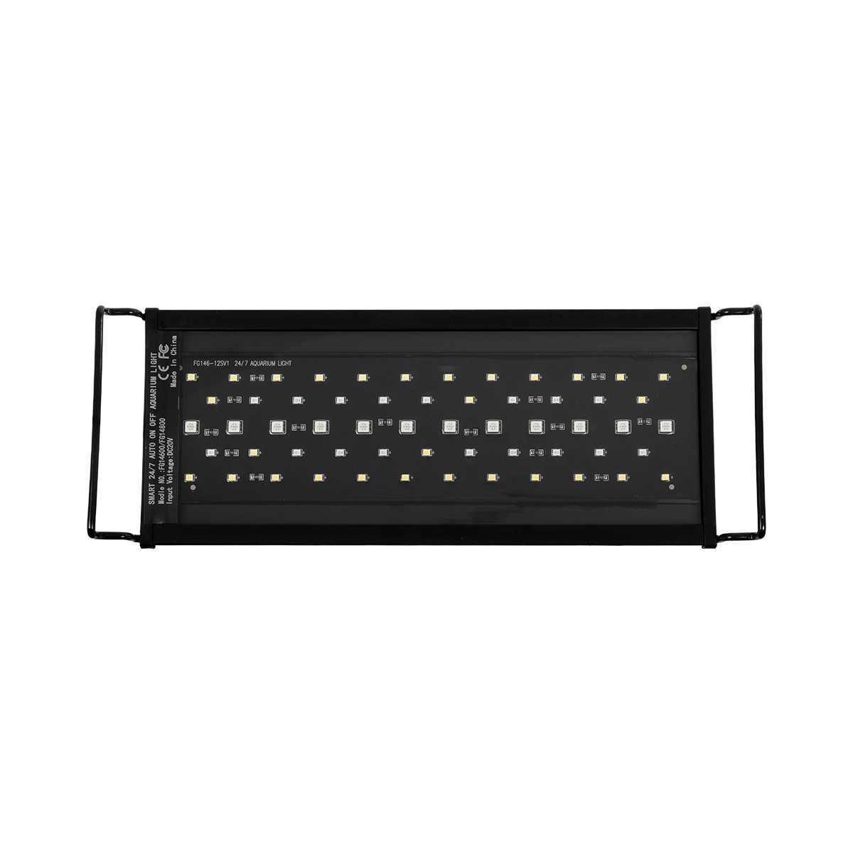 GLOBOSTAR® AQUARIUS 79678 Φωτιστικό Ενυδρείου με Ενσωματωμένο Χειριστήριο LED 12W 600lm 120° AC 220-240V Αδιάβροχο IP44 Πολύχρωμο RGBW Dimmable - Sanan SMD Chip - Μαύρο - Μ30 x Π11 x Υ3cm - 2 Χρόνια Εγγύηση - Image 3