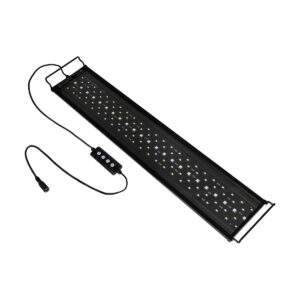 GLOBOSTAR® AQUARIUS 79680 Φωτιστικό Ενυδρείου με Ενσωματωμένο Χειριστήριο LED 19W 950lm 120° AC 220-240V Αδιάβροχο IP44 Πολύχρωμο RGBW Dimmable - Sanan SMD Chip - Μαύρο - Μ60 x Π11 x Υ3cm - 2 Χρόνια Εγγύηση
