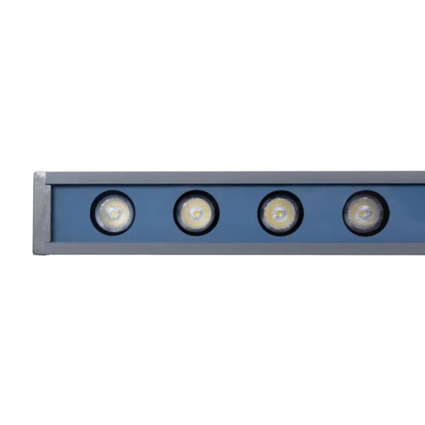 GLOBOSTAR® WASHER-MARGO 90152 Μπάρα Φωτισμού Wall Washer LED 24W 2760lm 30° DC 24V Αδιάβροχο IP65 Φυσικό Λευκό 4500K Dimmable - Γκρι Ανθρακί - Μ100 x Π4 x Υ5cm - 3 Χρόνια Εγγύηση - Image 7