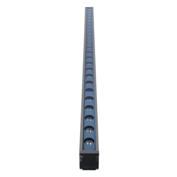 GLOBOSTAR® WASHER-MARGO 90154 Μπάρα Φωτισμού Wall Washer LED 24W 2040lm 30° DC 24V Αδιάβροχο IP65 Μπλε Dimmable - Γκρι Ανθρακί - Μ100 x Π4 x Υ6.4cm - 3 Χρόνια Εγγύηση - Image 2