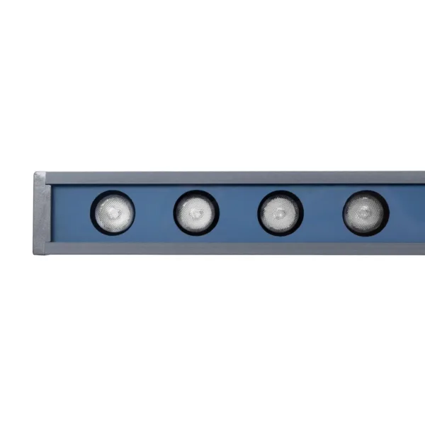 GLOBOSTAR® WASHER-MARGO 90154 Μπάρα Φωτισμού Wall Washer LED 24W 2040lm 30° DC 24V Αδιάβροχο IP65 Μπλε Dimmable - Γκρι Ανθρακί - Μ100 x Π4 x Υ6.4cm - 3 Χρόνια Εγγύηση - Image 7