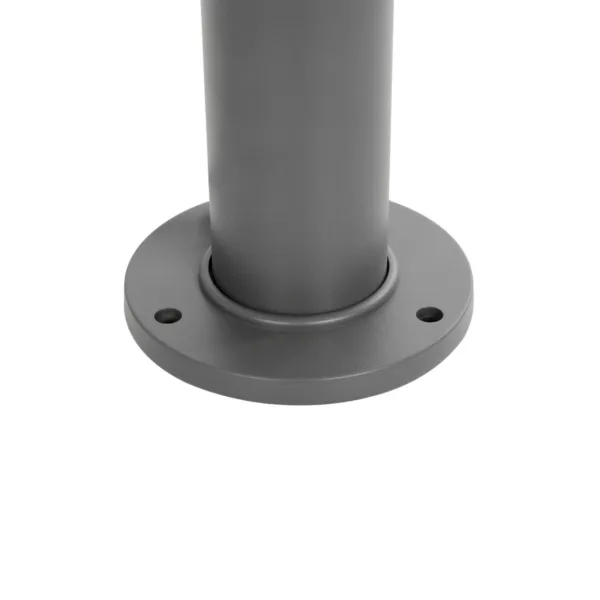 GLOBOSTAR® KIPASIO 90540 Φωτιστικό Κολωνάκι Κήπου LED 15W 1500lm 60° AC 220-240V Αδιάβροχο IP65 Θερμό Λευκό 2700K - Γκρι Ανθρακί - Μ15 x Π15 x Υ58cm - 3 Χρόνια Εγγύηση - Image 6