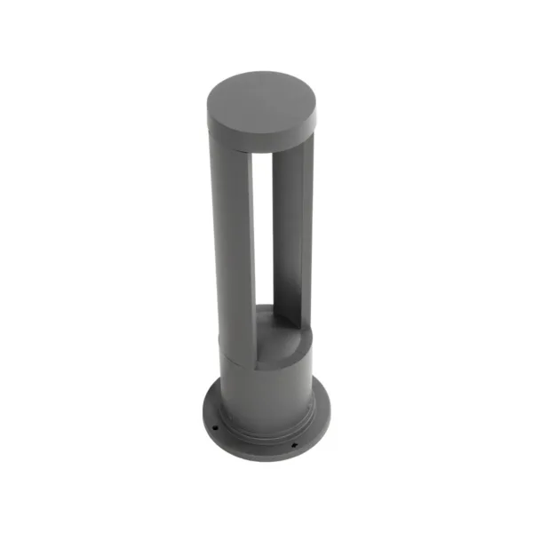 GLOBOSTAR® KIPARIO 90542 Φωτιστικό Κολωνάκι Κήπου LED 15W 1500lm 60° AC 220-240V Αδιάβροχο IP65 Θερμό Λευκό 2700K - Γκρι Ανθρακί - Μ20 x Π20 x Υ58cm - 3 Χρόνια Εγγύηση - Image 5