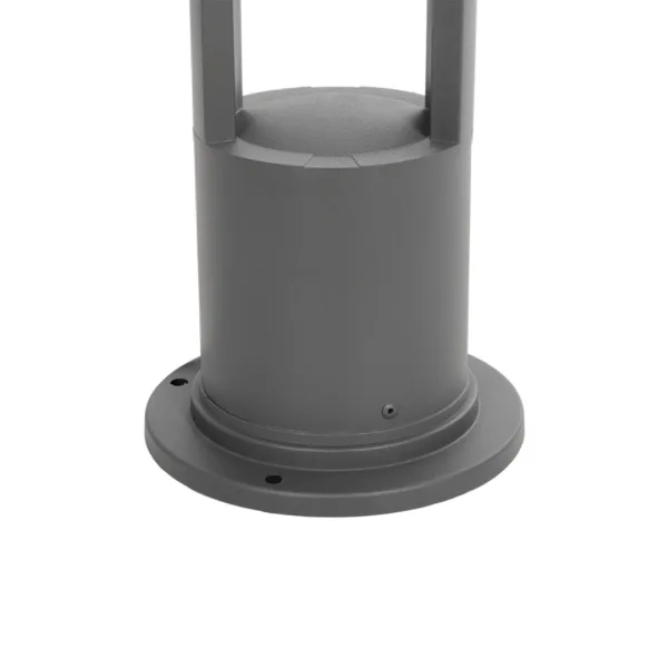 GLOBOSTAR® KIPARIO 90542 Φωτιστικό Κολωνάκι Κήπου LED 15W 1500lm 60° AC 220-240V Αδιάβροχο IP65 Θερμό Λευκό 2700K - Γκρι Ανθρακί - Μ20 x Π20 x Υ58cm - 3 Χρόνια Εγγύηση - Image 7