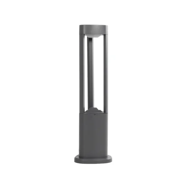 GLOBOSTAR® RODEMA 90545 Φωτιστικό Κολωνάκι Κήπου LED 15W 1500lm 60° AC 220-240V Αδιάβροχο IP65 Θερμό Λευκό 2700K - Γκρι Ανθρακί - Μ16.5 x Π16.5 x Υ60cm - 3 Χρόνια Εγγύηση - Image 3
