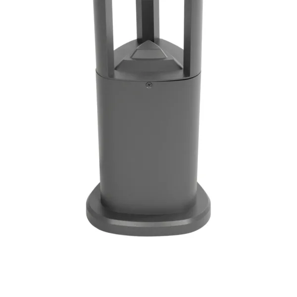GLOBOSTAR® RODEMA 90545 Φωτιστικό Κολωνάκι Κήπου LED 15W 1500lm 60° AC 220-240V Αδιάβροχο IP65 Θερμό Λευκό 2700K - Γκρι Ανθρακί - Μ16.5 x Π16.5 x Υ60cm - 3 Χρόνια Εγγύηση - Image 6