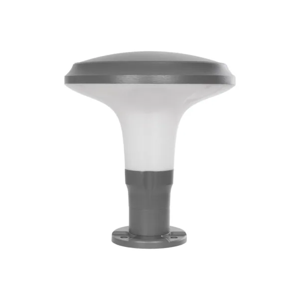 GLOBOSTAR® WHISPER 90553 Φωτιστικό Κολωνάκι Κήπου με Ντουί 1 x E27 AC 220-240V Αδιάβροχο IP65 - Γκρι Ανθρακί - Μ27 x Π27 x Υ29cm - Image 2
