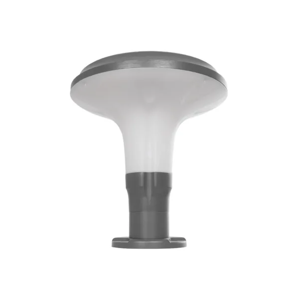 GLOBOSTAR® WHISPER 90553 Φωτιστικό Κολωνάκι Κήπου με Ντουί 1 x E27 AC 220-240V Αδιάβροχο IP65 - Γκρι Ανθρακί - Μ27 x Π27 x Υ29cm - Image 3