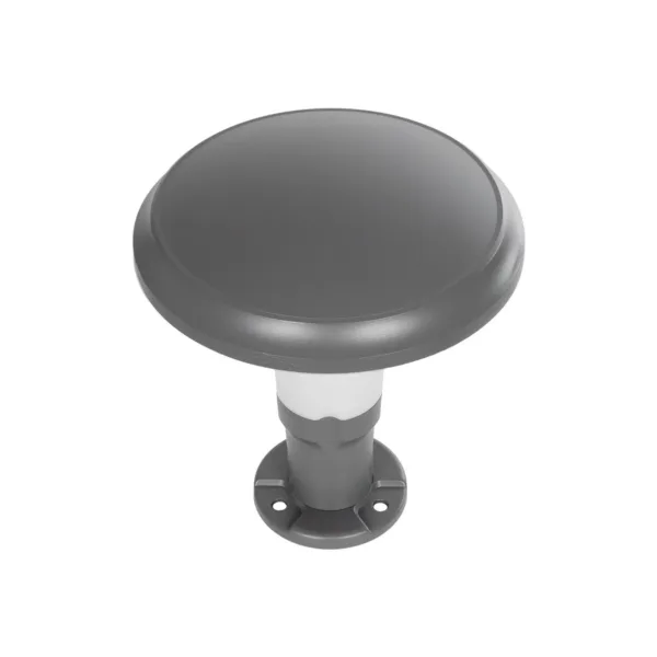 GLOBOSTAR® WHISPER 90553 Φωτιστικό Κολωνάκι Κήπου με Ντουί 1 x E27 AC 220-240V Αδιάβροχο IP65 - Γκρι Ανθρακί - Μ27 x Π27 x Υ29cm - Image 4