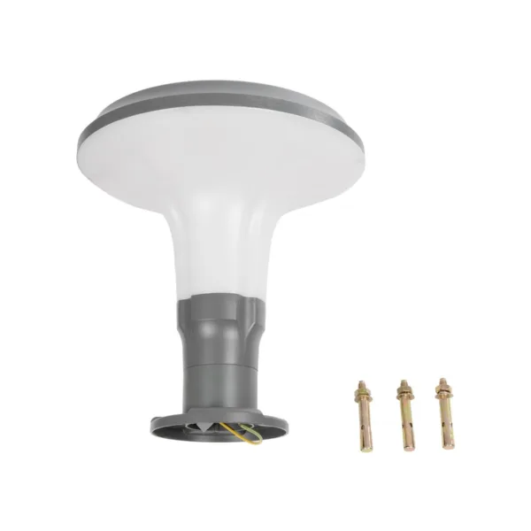 GLOBOSTAR® WHISPER 90553 Φωτιστικό Κολωνάκι Κήπου με Ντουί 1 x E27 AC 220-240V Αδιάβροχο IP65 - Γκρι Ανθρακί - Μ27 x Π27 x Υ29cm - Image 7