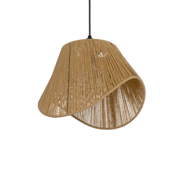 GLOBOSTAR® ELDA 205-0032 Boho Κρεμαστό Φωτιστικό Οροφής με Ντουί 1 x E27 AC 220-240V IP20 - Μπεζ - M32 x Π21 x Υ24cm